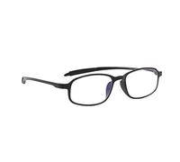 PROFLEX BluOptix Flexible Screen Glasses, blue light blocking unbreakable lightweight, scratch resistant, unisex (mens + womens), computer reading glasses (black, +1.5)