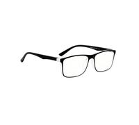PROFLEX Fusion Blue Light Blocking Reading Glasses Robust Frames Spring Hinges Matte Finish Impact and Scratch Resistant Unisex (BLKWHT, +2.5)