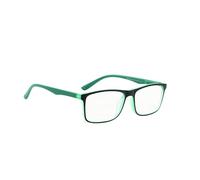 PROFLEX Fusion Blue Light Blocking Reading Glasses Robust Frames Spring Hinges Matte Finish Impact and Scratch Resistant Unisex BLKGRN +1.5