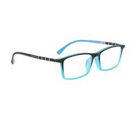 PROFLEX Infinity Reading Glasses - Virtually Unbreakable, Ultra-Flexible, Blue Light Blocking, Designed for Life (1pcs,BLKBLU,+3.0)