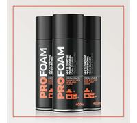 ProFoam Oven, Grill and BBQ Cleaner, Heavy-Duty Foam Degreaser, 3 x 400ml | Removes baked-on food and burnt-in grease fast. Just spray, wait and wipe. Fresh Lemon scent. Made in the UK.