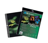 ProFolio by Itoya, Art ProFolio PolyGlass, 10-Pack Multi-Ring Binder Refill Pages - Portrait, 18 x 24 Inches