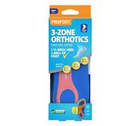 Profoot 3-Zone Orthotics Insole - Advanced Support Insoles for Men - Ideal for Plantar Fasciitis, Knee & Back Pain, and Pronation - Relief for Achilles Injuries - Foot Insoles