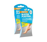 Profoot Blister Plasters - 6 Medium Hydrocolloid-Based Plasters - Ideal for Painful Blisters - Prevents Painful Rubbing - Instant Pain Relief - Stays in Place (2 Pack)