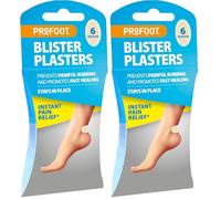 Profoot Blister Plasters - 6 Medium Hydrocolloid-Based Plasters - Ideal for Painful Blisters - Prevents Painful Rubbing - Instant Pain Relief - Stays in Place (Pack of 2)