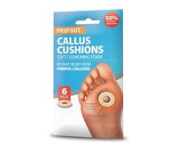 PROFOOT Callus Cushions - Instant Relief from Painful Calluses - 6 Pads, Super Soft Foam, Hypoallergenic Adhesive - Anti-Friction - Soft Cushioning