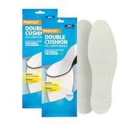 Profoot Double Cushion Insoles - Full Length Insoles for Men - Extra Thick Cushioning - Dual Layer Shoe Inserts - Ideal for Foot Discomfort - One Size Fits All - (2 Pack)