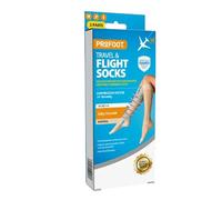 Profoot Flight Compression Socks, Clinically Proven Compression Socks for Travel, Reduces The Risk of Deep Vein Thrombosis (DVT), High Knee Supportive Socks For Flights