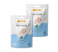 Profoot Moisturising Foot Socks - Deep Treatment for Feet - Ideal for Dry Skin - Soothes, Softens & Deeply Hydrates Cracked Heels & Skin - Intensive Repair for Dry Skin - Vitamin E & Tea Tree - 2 Pack