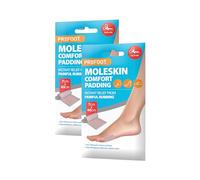 Profoot Moleskin Roll - Instant Relief for Painful Rubbing - Ideal for Blister Prevention, Bunions, Calluses and Foot Discomfort - Hypoallergenic and Waterproof - (2 Pack)