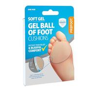 Profoot Soft Gel Ball of Foot Cushions - Instant Pain Relief - Absorbs Shock, Reduces Friction & Redistributes Pressure - Ideal for Metatarsalgia and Morton's Neuroma