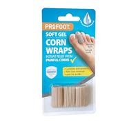 Profoot Soft Gel Corn Wraps - Instant Relief from Painful Corns - Cushions and Protects - Contains Soft Gel, Reduces Pressure and Friction - Contains 3 Washable & Reusable Toe Wraps