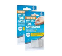 Profoot SoftGel Toe Spreader - Relieve Bunion Pain and Align Toes - Gentle Bunion Corrector - Washable, Reusable - 2 Pack