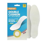 Profoot Unisex Insoles Double Cushion Full Length Shoe Inserts with Extra Thick Cushioning, Double Layer Insole For Everyday Comfort, Promotes Better Airflow, Trim to Fit, One Size, 1 Pair