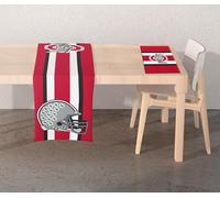Proformance Home NCAA Ohio State Buckeyes Big Logo Repeat 2-Sided Place Mat & Table Runner Set