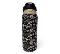 Proformance Home NFL New Orleans Saints ProFlow Gameday Pennant 32oz Stainless Steel Water Bottle