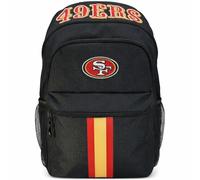 Proformance Home NFL San Francisco 49ers Backpack - Triple Stripe Wordmark Design with Keychain