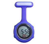 Profusion circle Silicone Digital Display Nurse Watch Brooch Health Care Nurse Doctor Paramedic Brooch Fob Watch Blue