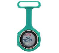 Profusion circle Silicone Digital Display Nurse Watch Brooch Health Care Nurse Doctor Paramedic Brooch Fob Watch Cyan