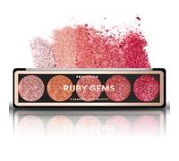 Profusion Cosmetics Ruby Gems 5 Shade Glitter Eyeshadow Palette for Mesmerizing Eye Look, Get Long-Lasting Glamour with Pigment-Packed Glitter Eyeshadows, Vibrant Shades for Every Occasion