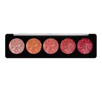 Profusion Cosmetics Ruby Gems 5 Shade Glitter Eyeshadow Palette for Mesmerizing Eye Look, Get Long-Lasting Glamour with Pigment-Packed Glitter Eyeshadows, Vibrant Shades for Every Occasion