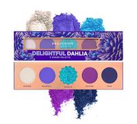 Profusion Cosmetics Blooming Hues Delightful Dahlia 5 Shade Eyeshadow Palette, Blue