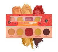 Profusion Cosmetics Blooming Hues 5 Shade Eyeshadow Palette, Red