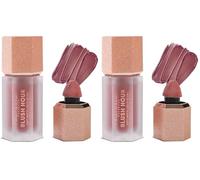 Profusion Cosmetics Blush Hour Soft Matte Liquid Blush, Rich Pigment Cheek Tint for Natural Dewy Glow with Lightweight Formula (Berry Gin and Tonic) (Pack of 2)