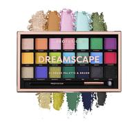 Profusion Cosmetics Dreamscape 21 Shade Eyeshadow Palette and Brush, Unlock Your Stellar Style and Achieve Eye Catching Radiant Eyes, Dive into Infinite Shades and Get Galactic Glamour