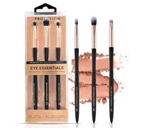 Profusion Cosmetics Eye Essentials - 3 PC Eye Brush Set with Vegan Bristles