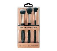 Profusion Cosmetics Artistry Face Essentials 3 Piece Wave Handle Face Brush Set for Flawless and Elegant Look, Enhance Your Beauty with Essential Luxurious Vegan Makeup Brushes