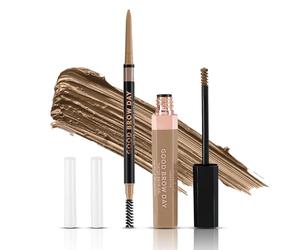 Profusion Cosmetics Good Brow Day 2pc Kit, Achieve Brow Perfection with Ultra Fine Pencil and Waterproof Tinted Brow Gel Duo, Long Lasting Definition for Stunning Brows and Grooming Essentials