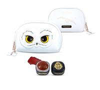 Profusion Cosmetics Hedwig Harry Potter Makeup Bag, Adorable White Owl Cosmetic Pouch with Lip and Ch alm, Makeup Organizer for Travel, Vegan and Cruelty-Free