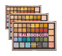 Profusion Cosmetics Kaleidoscope 42 Shade Palette Bright Colors Matte Shimmer Satin Colorful Eyeshadow Makeup Pallete Long lasting and Pro Pigment Silky Powder Eye Shadow (Pack of 3)
