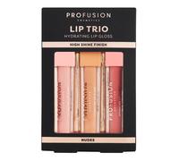 Profusion Cosmetics Lip Trio High Shine Lip Gloss - Nudes Nude 15ml