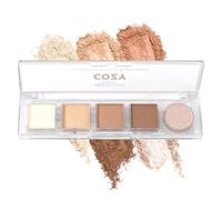 Profusion Cosmetics Mini Essentials 5 Shades Eyeshadow Palette Features Richly Pigmented Colors with Travel-Friendly Design and Crease-Free Formula - Cozy