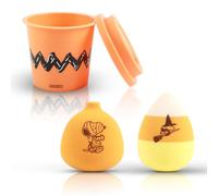 Profusion Cosmetics Peanuts Halloween Pumpkin Blend Sponge Set with Holder, Versatile Tool for Smooth Makeup Application, Achieve Ideal Blending