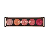 Profusion Cosmetics Glitter Eyeshadow Palette, 5 Shades – Built-In Primer – Ruby Gems