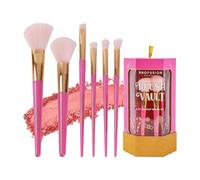 Profusion Cosmetics Sweet Holiday 6 PC Face and Eye Brush Vault, Get Festive With the Ultimate Holiday Makeup Brushes and Raise Your Makeup Game to Achieve Flawless Looks