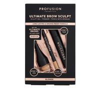 Profusion Cosmetics Ultimate Brow Sculpt Gel for Ideal Brow, Achieve Laminated Mesmerizing Brow with Brow Sculpt Gel with Dual Ended Tool, Brow Pomade with Creamy Texture, and Brow Pencil, Blonde