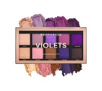 Profusion Cosmetics Violets 10 Shade Eyeshadow Palette (blendable multi-finish array of orchid to lavender and violet hues)