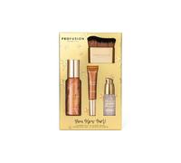 Profusion Cosmetics You Glow Girl Gift Set, Shimmer Body Oil, Illuminating Primer and Cream Highlighter, Radiant Glow-Enhancing Trio