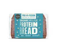 Profusion Organic Protein Bread 250g, Pack of 9 - Rye & Flax Seed - Wholegrain, Source of Fibre & Alternative to Wheat Bread - Low Carb Bread - Vegan & Plant-Based Protein