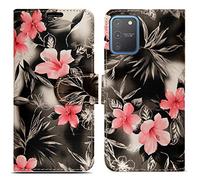 ProGadgetsLtd Book Case works with Samsung Galaxy S10 Lite in Floral Cover in Flower Design with Magnetic Closure, Stand Function and 3 Card Slots - Wallet Etui Pouch PU Leather Flip