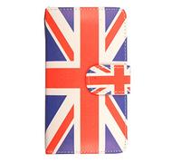 ProGadgetsLtd Nokia Lumia 520 Case Leather Flip Wallet [Card Holder][kickstand][Magnetic] Phone Cases Cover For Lumia 520 (UK Flag)