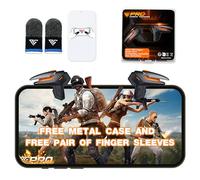 Progameplays Phone Triggers for Gaming - Mobile Triggers for PUBG Mobile iPhone & Android - L1 R1 Gaming Triggers for Phones, ZERO LAG, Fast Aim, No Screen Blocking - CODM Controller Shooter (PRO-T1)