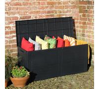 ProGarden Garden Storage Box 240 L Outdoor Utility Chest Footstool Ottoman