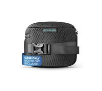 Proglobe Essential Neck Pillow Case & Travel Bag Compression Storage Mesh Cover with Snap Clasp, Compact Carrying Case Attaches to Luggage, Backpack, or Purse - Black