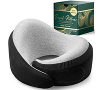 Proglobe Luxe Neck Support Pillow, Memory Foam, Organic Cotton, Charcoal