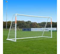 Progoal 12ft x 6ft Garden Football Goals. 70mm Reinforced uPVC Goal Posts for Garden & Training with Locking Parts and Net included